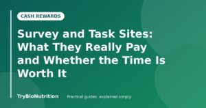 Survey and Task Sites: What They Really Pay and Whether the Time Is Worth It